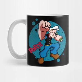 Sailor Mans Strength Celebrate Popeyes Mighty Feats and Epic Battles on this Iconic Cartoon Mug